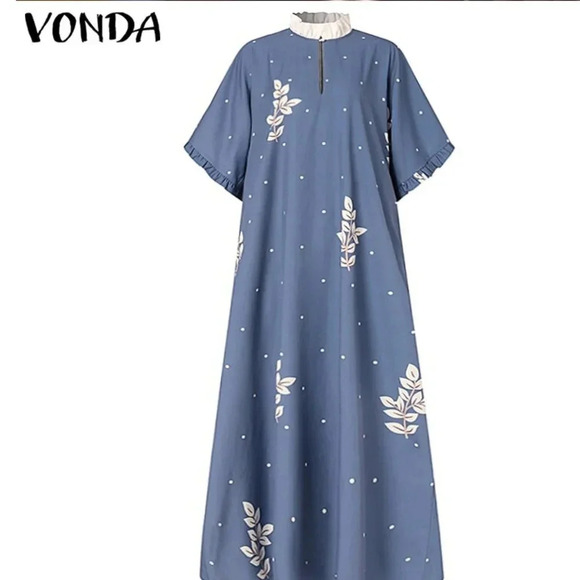 Elegant Short sleeve Maxi Dress By Vonda - Picture 3 of 6